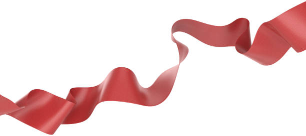 istock Smooth ribbon isolated on transparent background. 3d render 2137853960