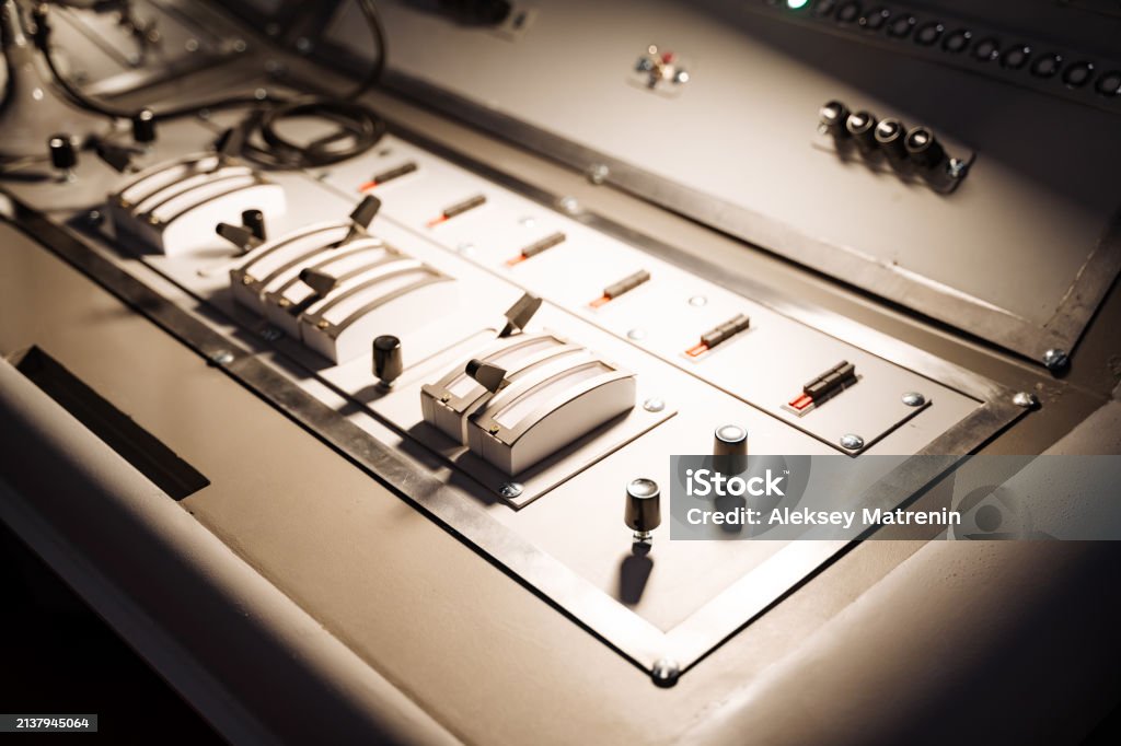 Wood Control Panel Wooden Control Panel With Buttons And Knobs For Electronic Musical ...