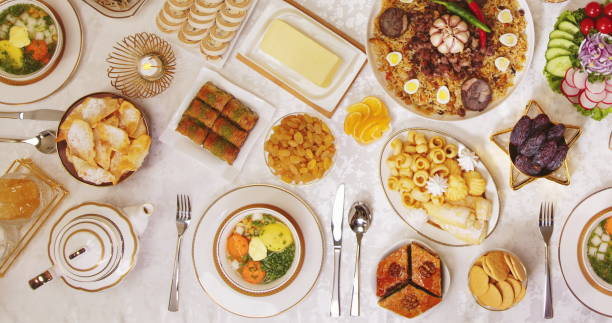 istock The great month of Ramadan. The table is set for Iftar 2138038119