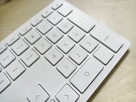 white computer keyboards
