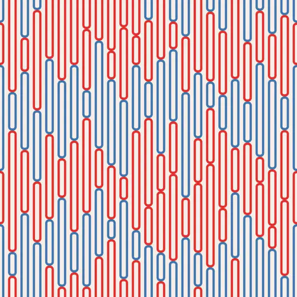 Vector illustration of Seamless vector pattern. Striped pattern. Abstract geometric striped background.