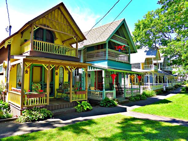 istock Colorful Gingerbread Houses 2138090046