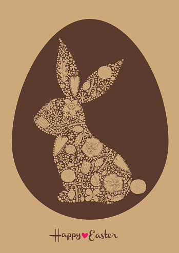 Easter egg. Cute vector illustration.