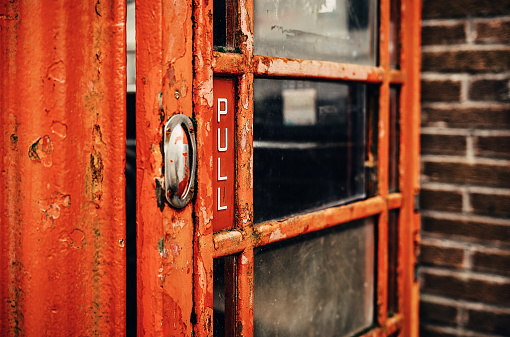 Public telephone boxes in England are out of fashion, leaving them to decay.