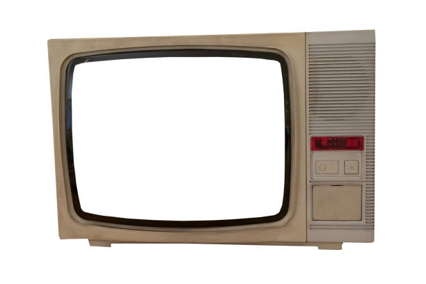 istock Old TV isolated on white background 2138340374
