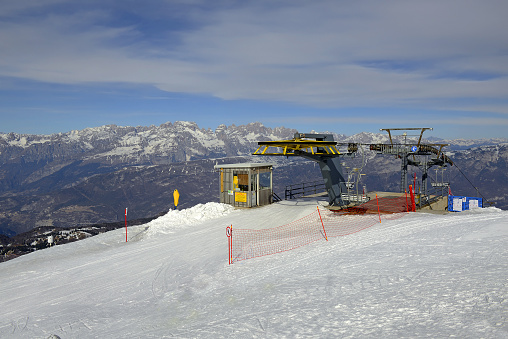 Ski resort Monte Bondone in the Trento region, Trentino, Italian Alps