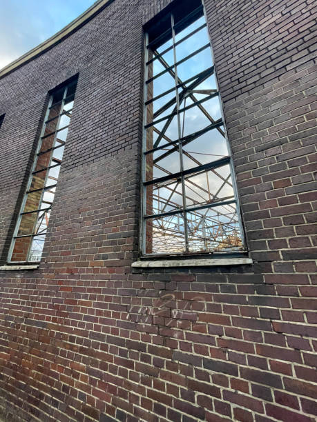 istock old industrial building, brick and steel 2138369006
