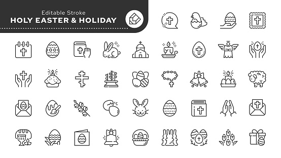 Set of line icons in linear style. Series - . Outline icon collection. Conceptual pictogram and infographic.