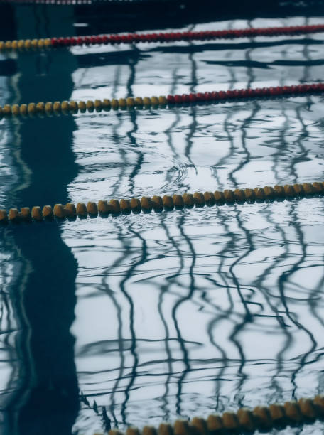 istock Olympic Swimming pool . swimming pool with reflection on water 2138423391