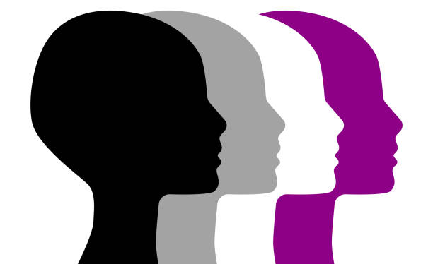 istock Asexual people. Asexual pride flag colors. Asexuality vector. Asexual pride flag people. Asexuality symbol 2138439417