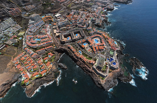 Aerial view of Los Gigantes, Tenerife