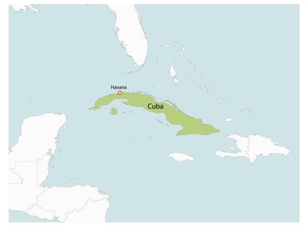 istock Outline of the map of Cuba with regions 2138571356