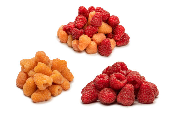 istock Tasty raspberries isolated on  white background. 2138579297