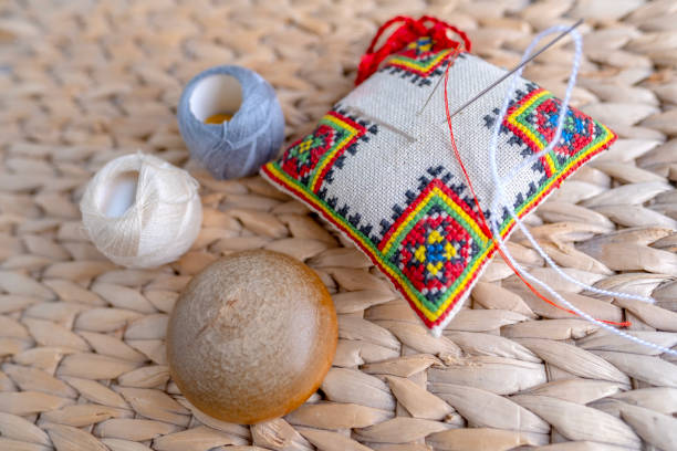 Wooden darning mushroom, clothing repair materials, home needlework, Exploring Textile Restoration, Sustainable DIY Fiber Projects