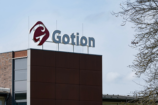 Gotion company's logo, Gotion High-Tech Company Limited, manufacturer lithium-ion and lithium iron phosphate batteries electric vehicles, energy storage systems, Göttingen, Germany - March 31, 2024