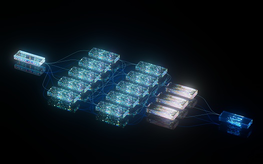 Machine Learning Nodes Animation Neural Network Nodes Deep Learning Artificial Intelligence Machine ...