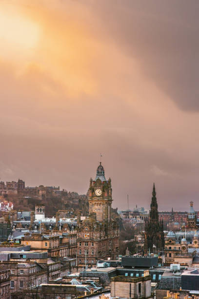 A view of Edinburgh's skyline from Calton Hill, including many of the city's well known historic landmarks.