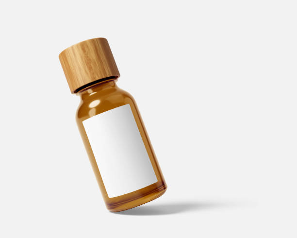istock 30ml Essential Oil Glass Bottle Mockup 3D Rendering 2138794561