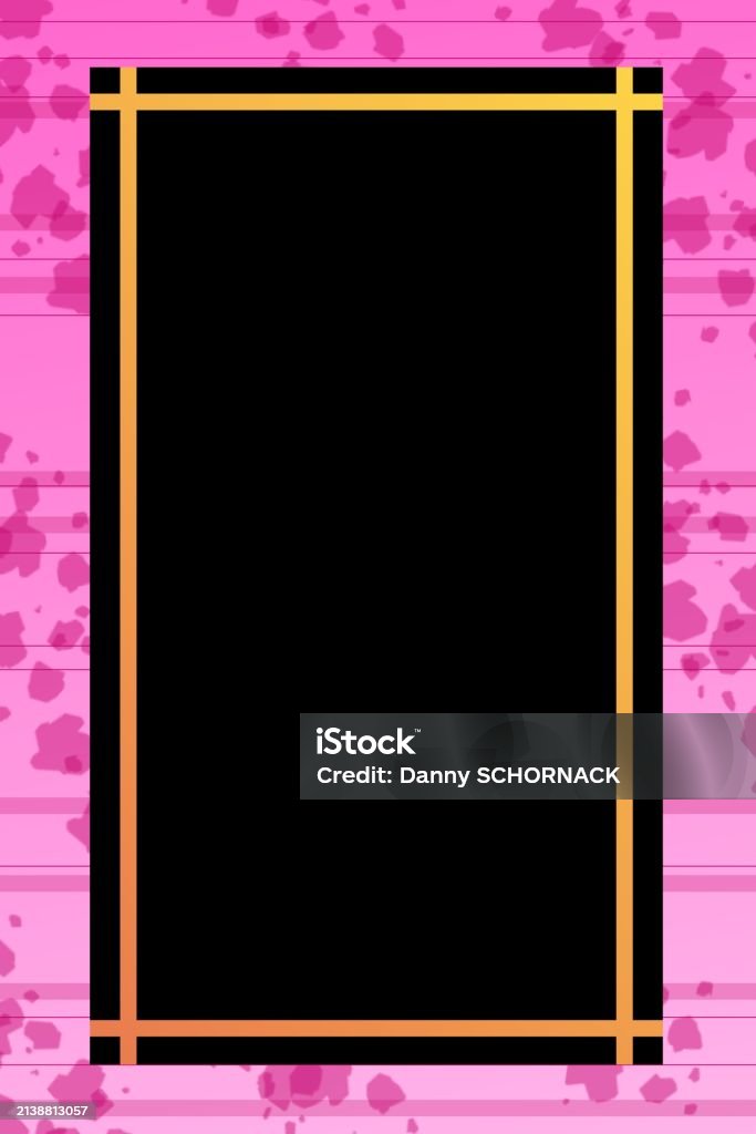 Pink Card Borders Beautiful Abstract Pink Border Frame Card Template Stock Illustration ...