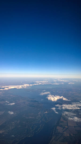 istock View from an airplane window to the ground from above 2138867495