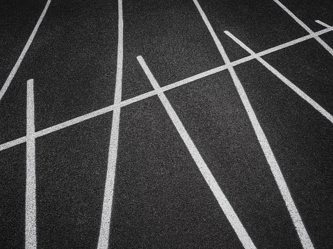 Track and Field Running Lanes