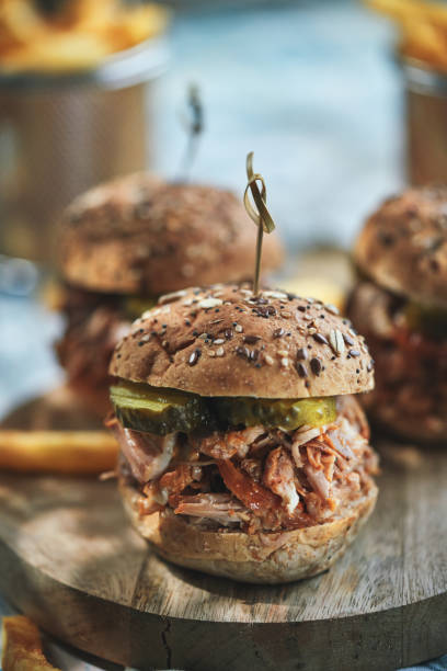 istock Pulled Pork Burger with French Fries 2138869800