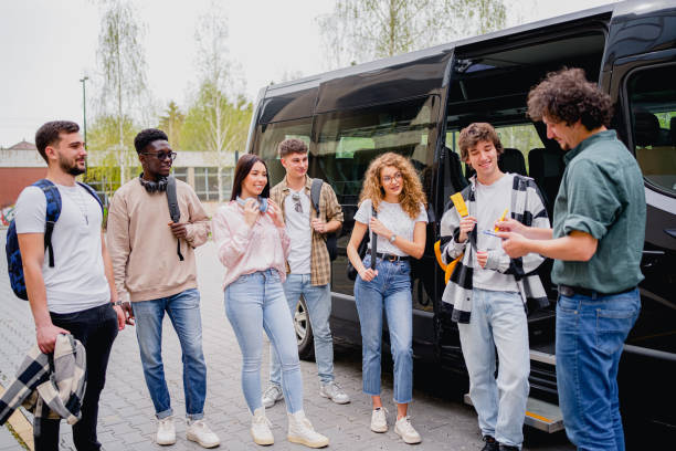 istock Group of students ready to travel 2138918232