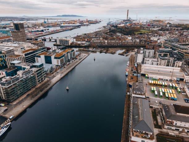 istock Grand Canal Dock in Dublin, Ireland by Drone 2138920895