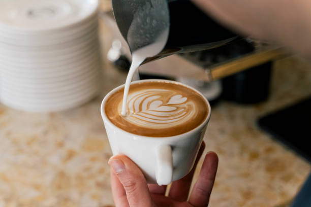 istock Barista make coffee cup latte art 2138942537