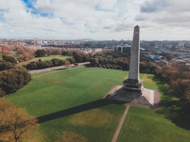istock Wellington Monument in Dublin, Ireland by Drone 2138942983
