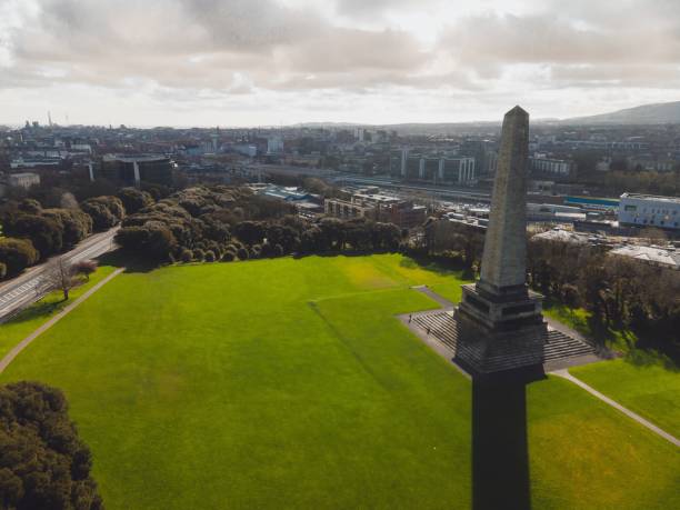 istock Wellington Monument in Dublin, Ireland by Drone 2138944072