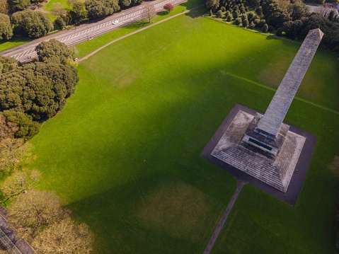 Wellington Monument in Dublin, Ireland by Drone