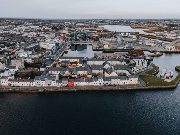 istock The Long walk in Galway, Ireland by Drone 2138953032