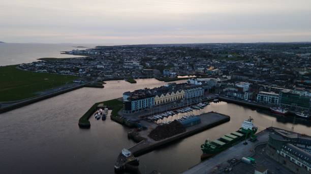 istock The Long walk in Galway, Ireland by Drone 2138954651