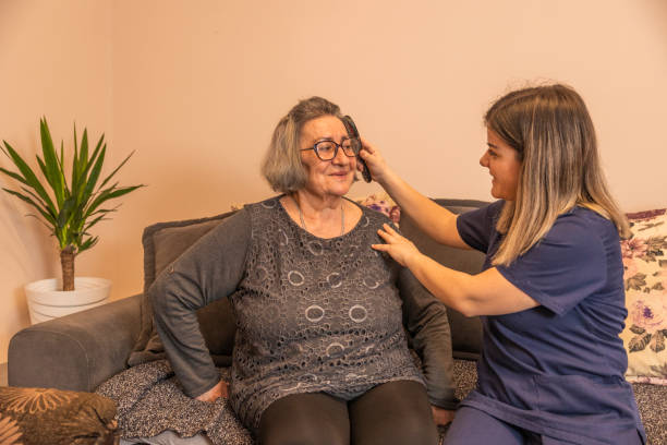 istock Assistance is combing the old one during the visit. 2138963986