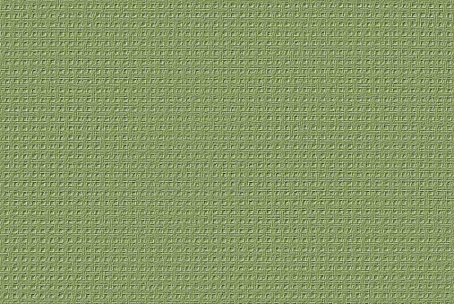 Digitally embossed image of green woven aida cloth used for cross stitch