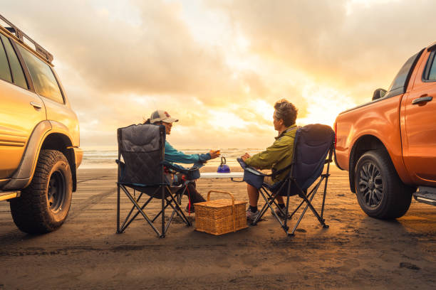 istock Sunset campout, enjoying holidays together. 2139093819