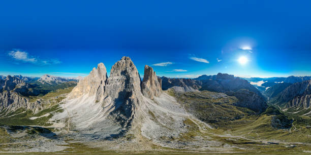 istock Aerial view above Tre Cime di Lavaredo 2139244255
