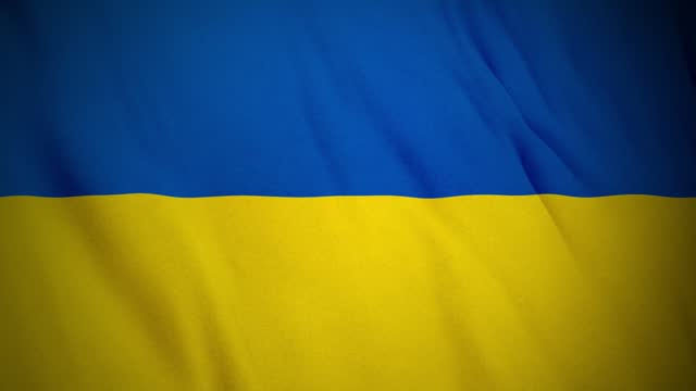 flag of ukraine waving