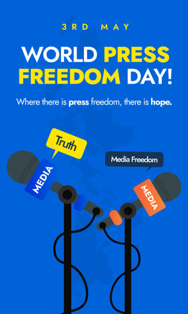 World Press Freedom Day. 3rd May World Press Freedom day vertical banner, social media post with two microphones Freedom of expression, journalism, truth conceptual story post. Social media awareness story post for press rights and freedom World Press Freedom Day. 3rd May World Press Freedom day vertical banner, social media post with two microphones Freedom of expression, journalism, truth conceptual story post.
social media awareness story post for press rights and freedom
World press freedom day concept vector illustration. stock illustration anchor free pic stock illustrations