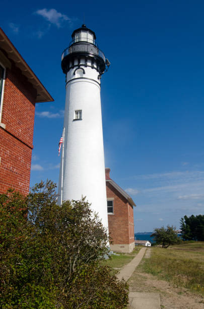 istock Pictured Rocks NL - Au Sable Lighthouse Close-Up Vertical 2139427427