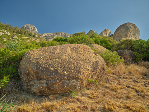 A photo of mountains and boulders, Western Cape, South Africa