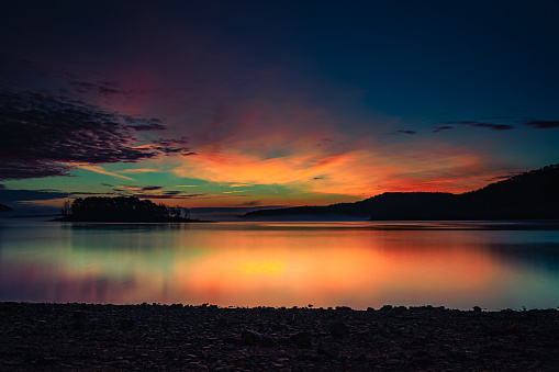 Greers Ferry Lake at sunrise