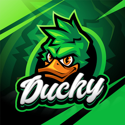 Illustration of Ducky head esport mascot