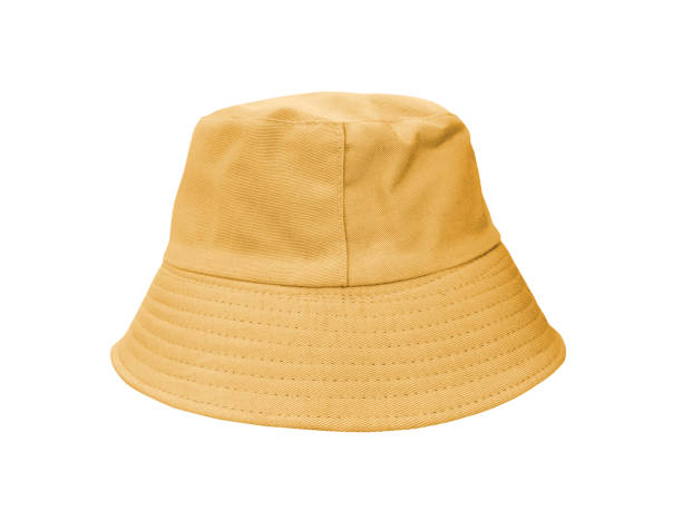 istock brown bucket hat Isolated on a white background 2139630431