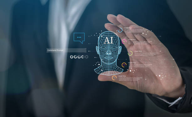 istock Concept of Artificial intelligence, AI robot, brain, idea, development, think, futuristic technology transformation, science, businessman holding AI brain, machine learning technology development 2139639779