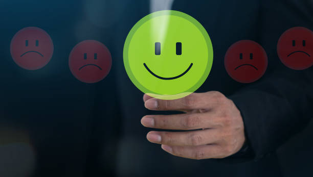 istock Customer Satisfaction Survey concept, 5-star satisfaction, service experience rating online application, customer evaluation product service quality, satisfaction feedback review, good quality most 2139639799