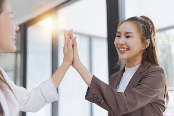 istock Businesswoman partnership handshake concept. 2139840157