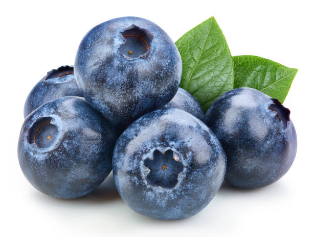 istock Organic blueberry isolated on white background 2139889551