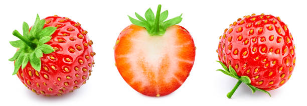 istock strawberry isolated on white background 2139891651